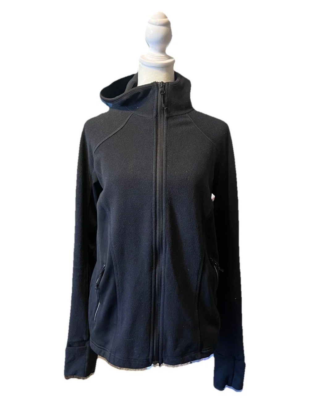 Columbia Omni-Shield Fleece Lined Black Zip Up Jacket Hiking Women’s Large